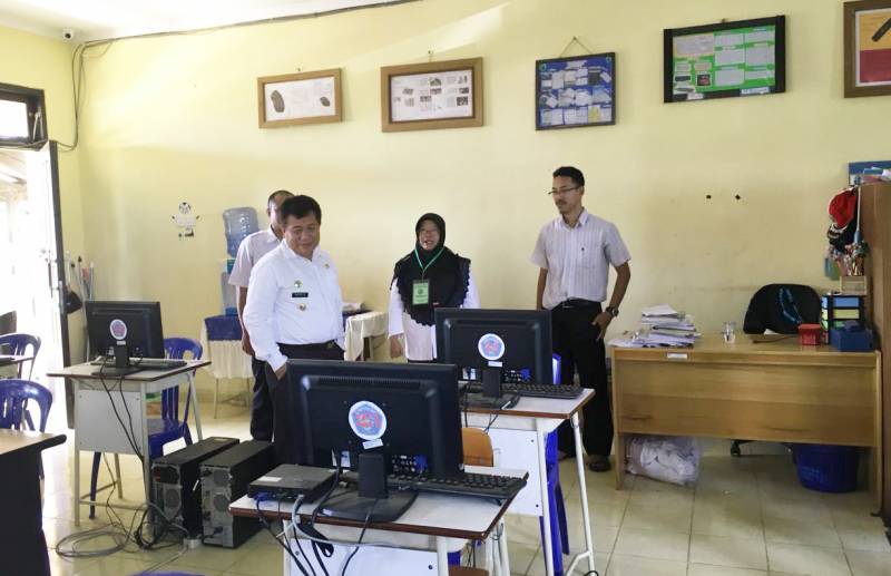 Wabub Tinjau pelaksanaan UNBK